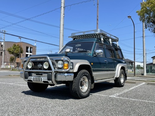  NISSAN 日産 サファリ60 Y60 グランロード ４WD ディーゼルターボ AT キャリア パンパーガード 純正OP装着