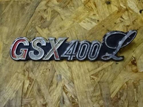  GSX400L 純正 当時物 本物 サイドカバーエンブレム